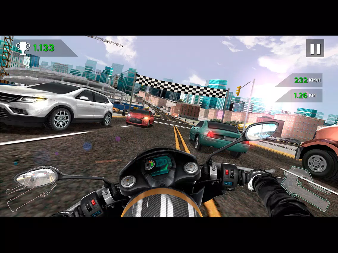 Zrzuty ekranu Moto Rider In Traffic iPad 