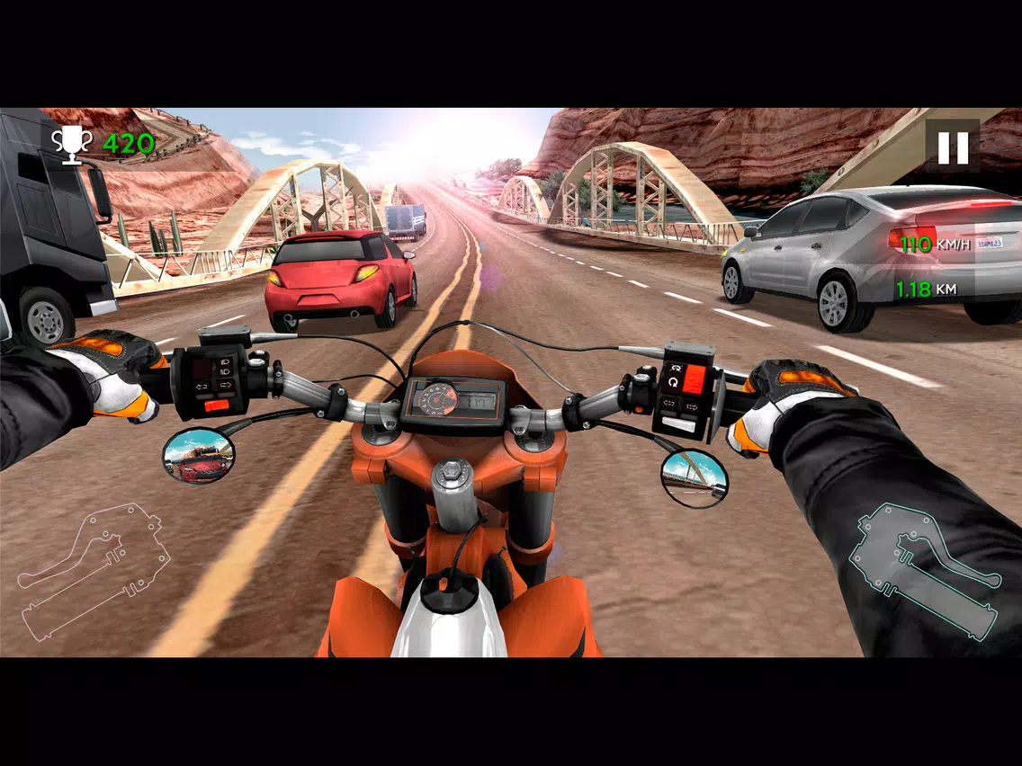 Zrzuty ekranu Moto Rider In Traffic iPad 
