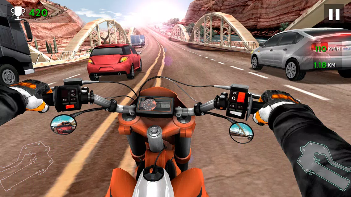 Zrzuty ekranu Moto Rider In Traffic