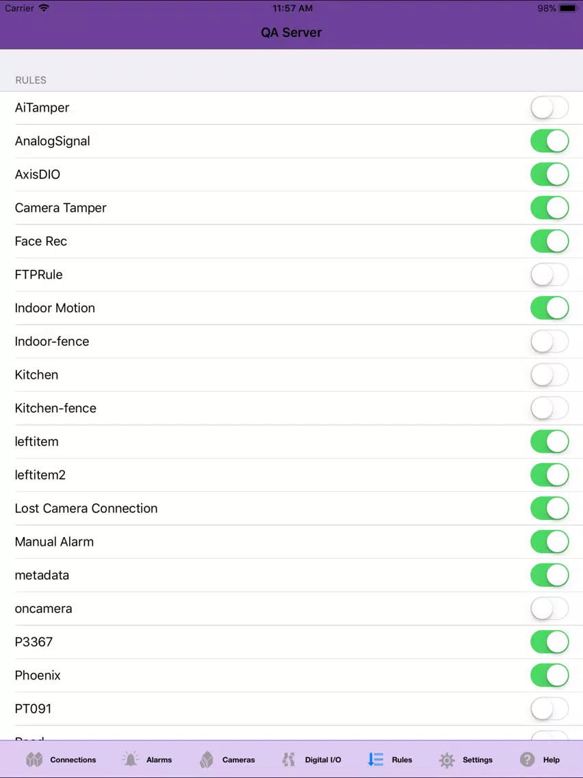 Aimetis Symphony Mobile iPad Screenshots
