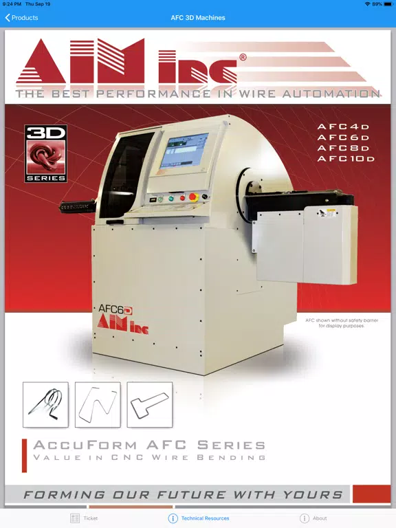 AIM-CNC iPad Screenshots