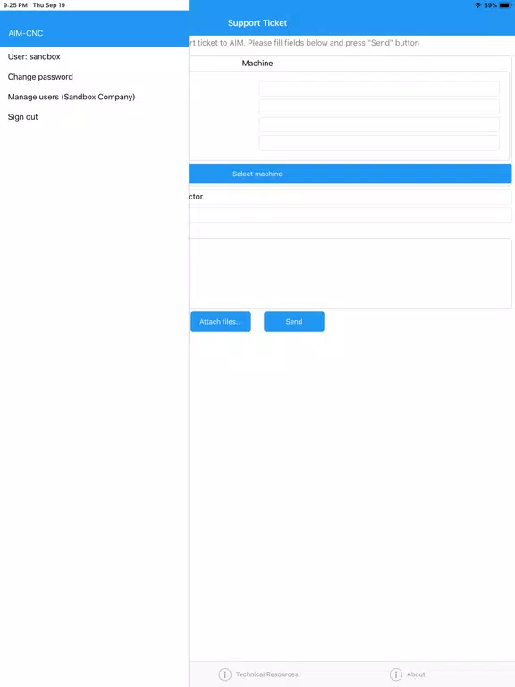 AIM-CNC iPad Screenshots