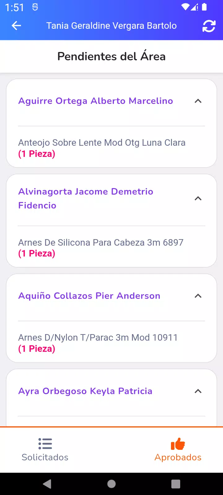 Control de EPPs Screenshots