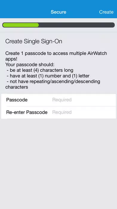 AirWatch Container Screenshots