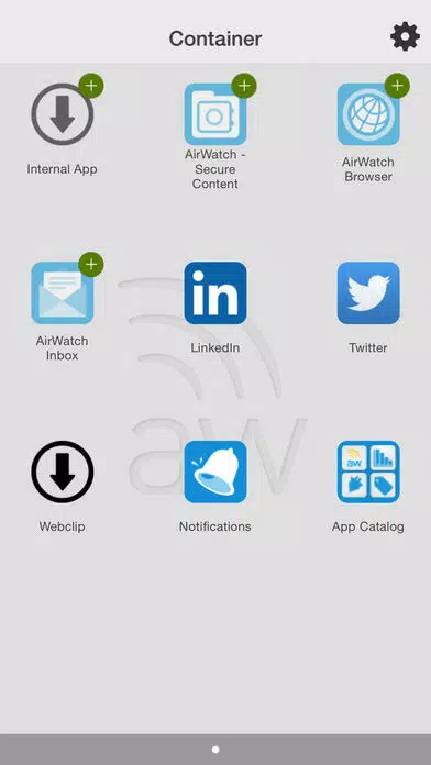 AirWatch Container Screenshots