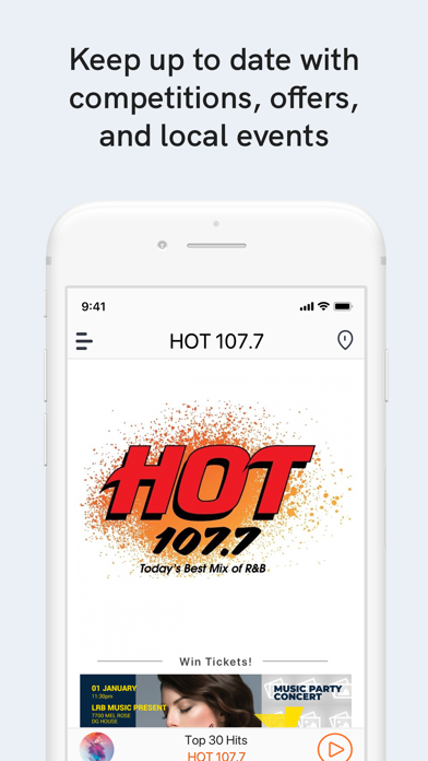 HOT 107.7 スクリーンショット