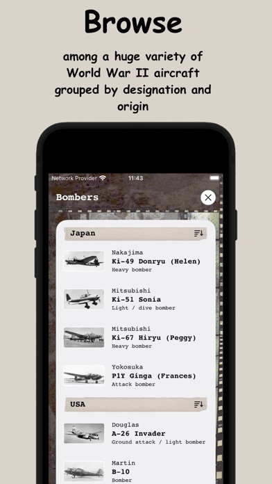 Aircraft Pages Screenshots