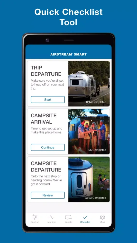 Airstream Smart RV Control Screenshots