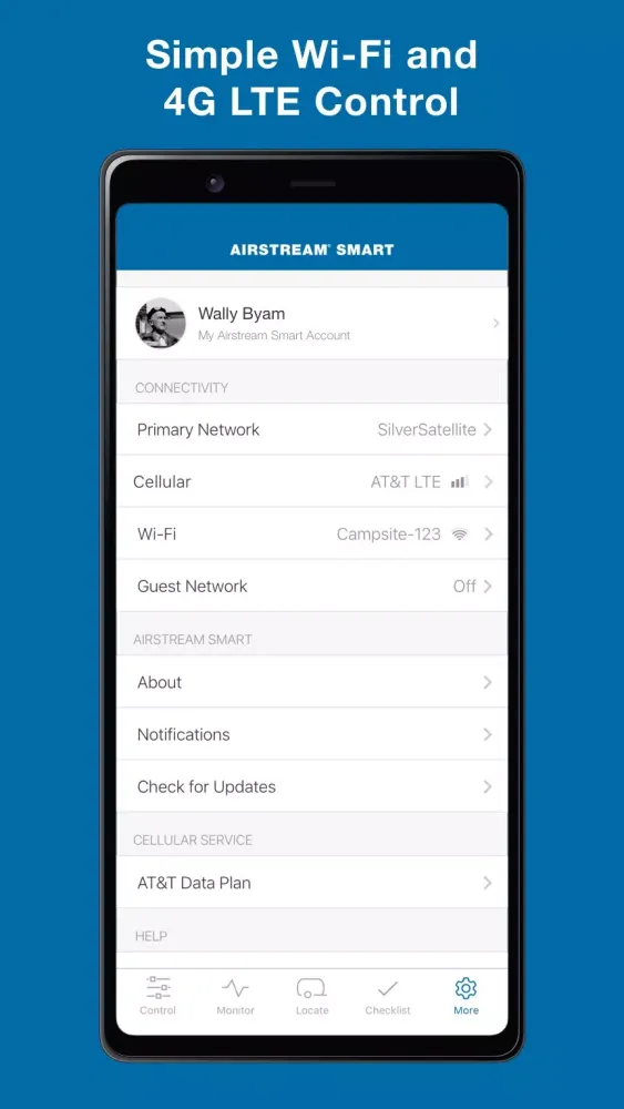 Airstream Smart RV Control Screenshots