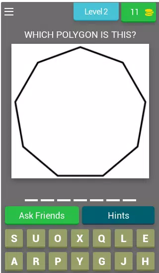 Geometry: polygons Quiz Screenshots