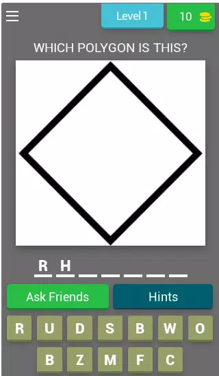 Geometry: polygons Quiz Screenshots