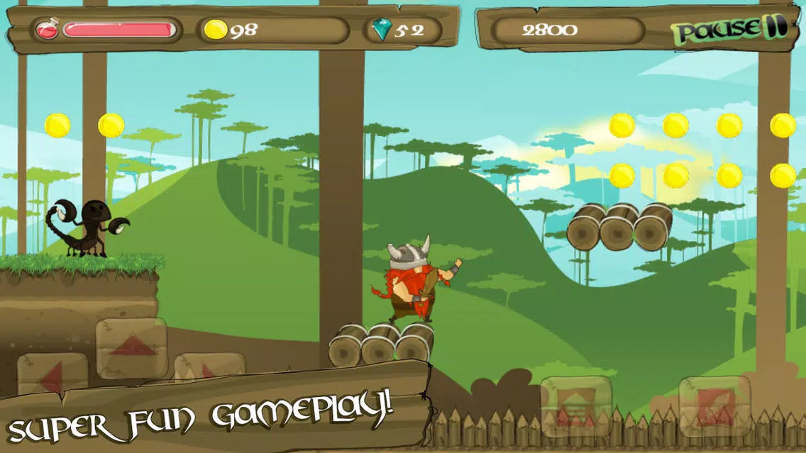 Viking: The Adventure - The best fun free platformer game! Screenshots
