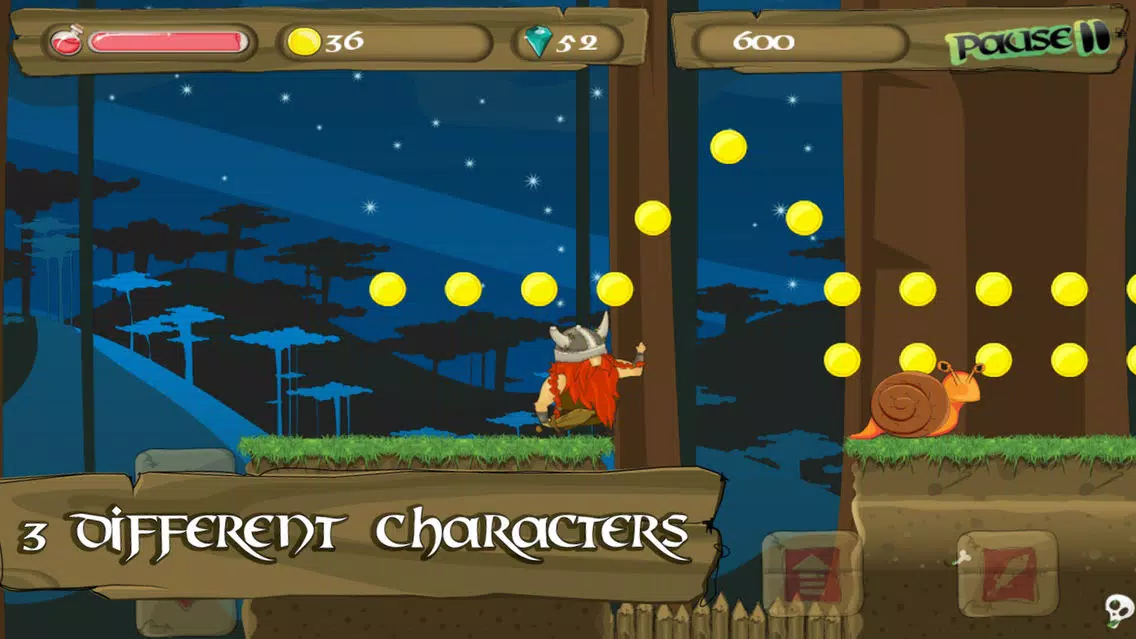 Viking: The Adventure - The best fun free platformer game! Screenshots