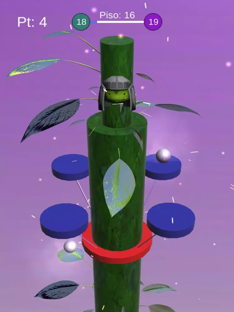 Jumping Frog on Helix Tower iPad  Screenshots