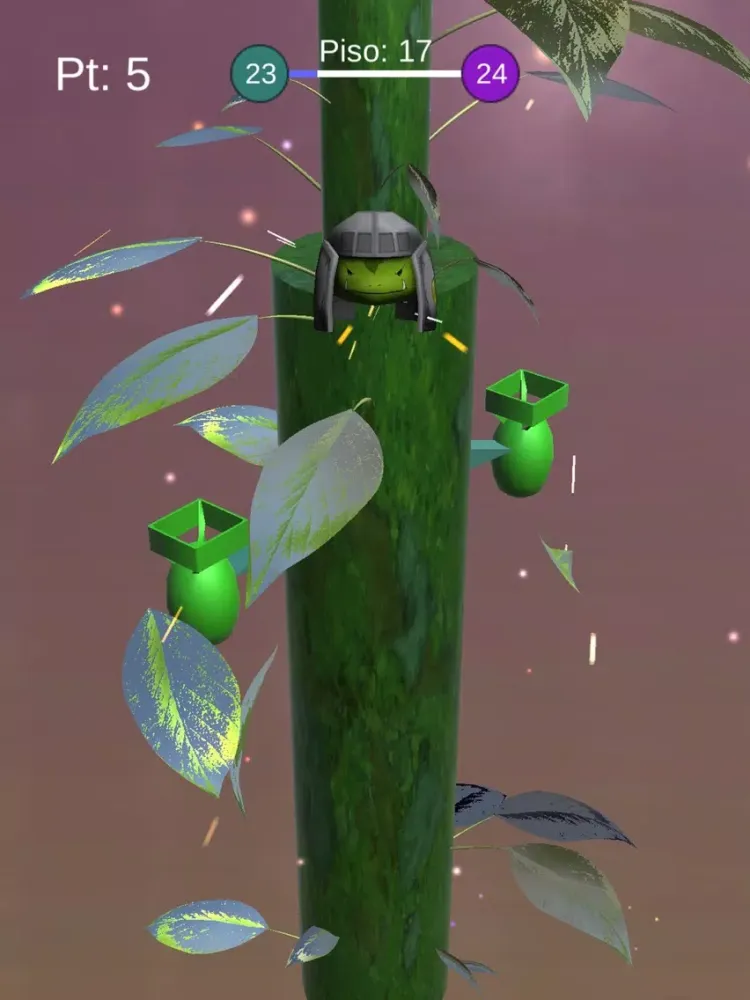Jumping Frog on Helix Tower iPad  Screenshots