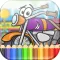 Vehicles Coloring Book for Kids & Toddlers