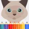 Cat coloring book game