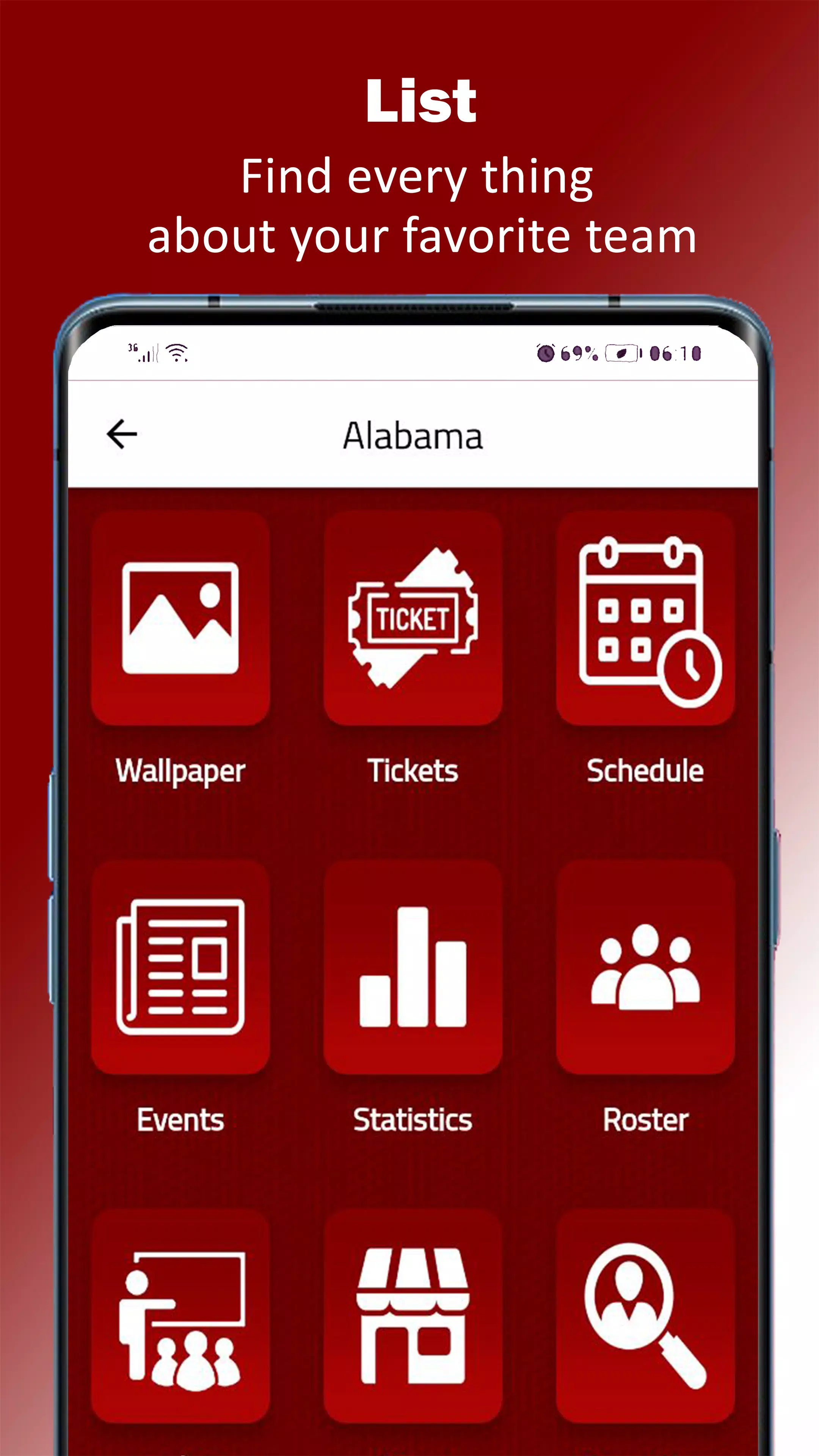 Alabama Football應用截圖