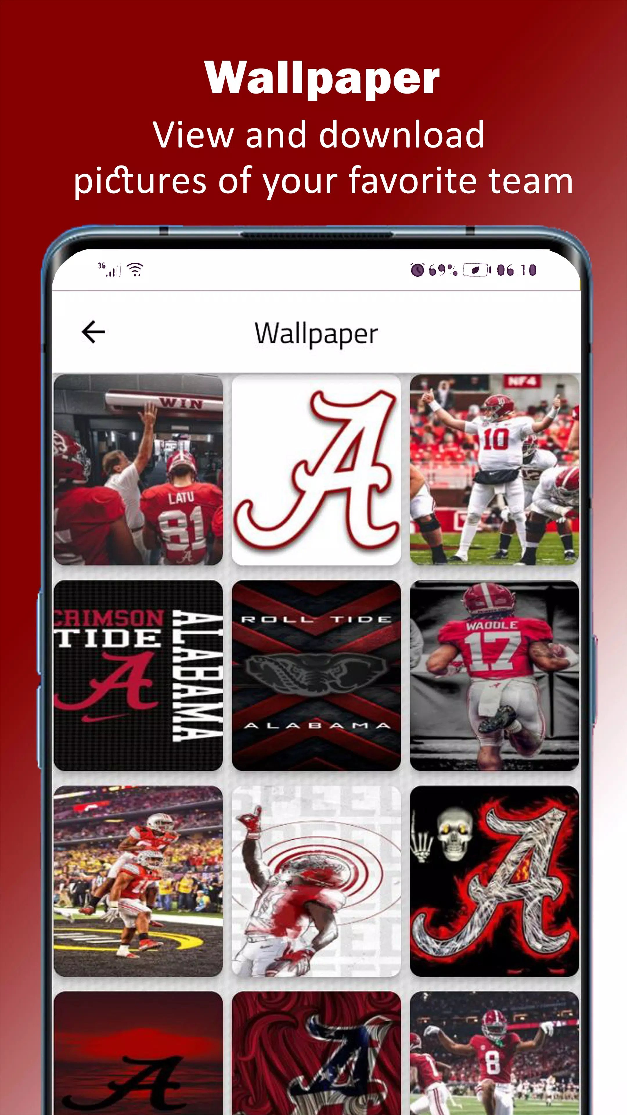 Alabama Football應用截圖