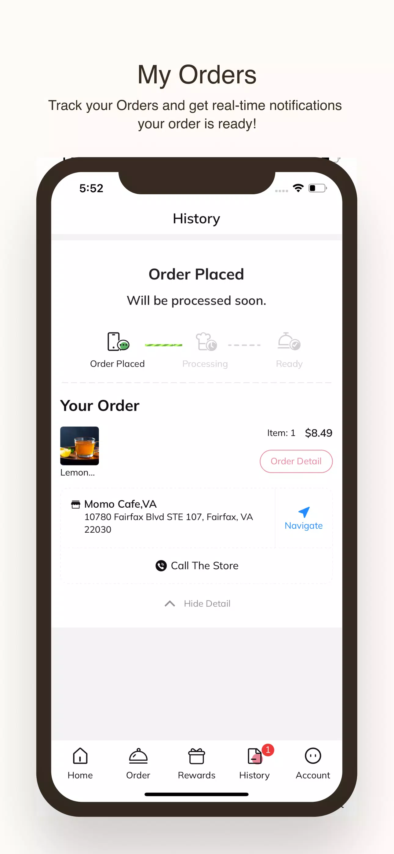 Momo Cafe سکرین شاٹس