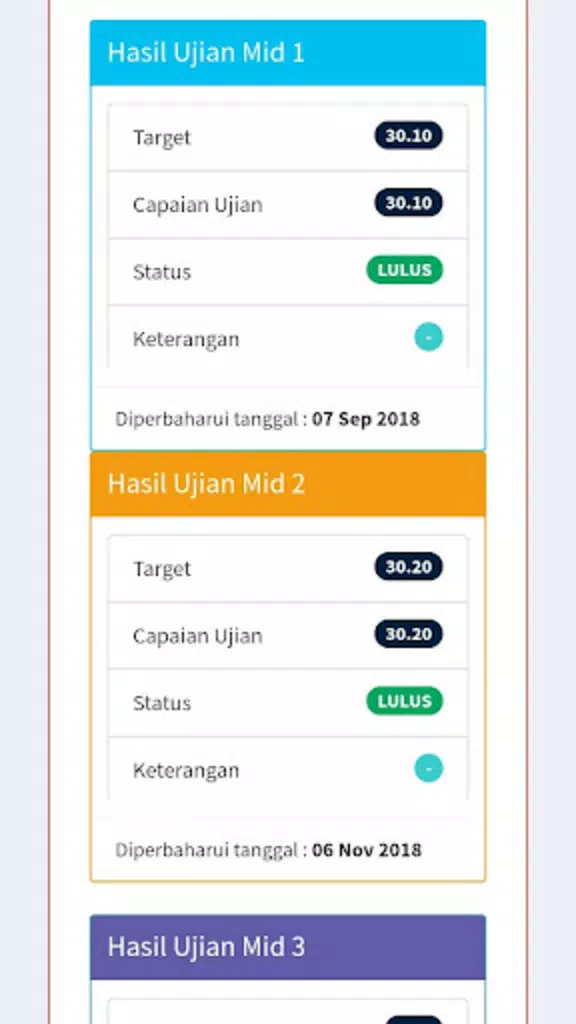 Tangkapan layar SiSMTA