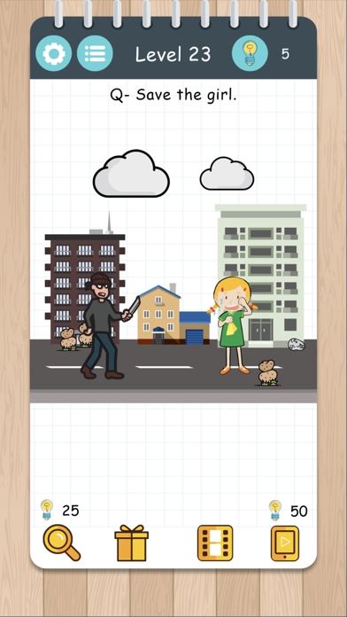 ภาพหน้าจอของ Brain Test: Brainy Puzzles