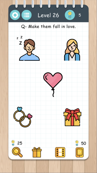 ภาพหน้าจอของ Brain Test: Brainy Puzzles