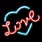 Neon Love Stickers