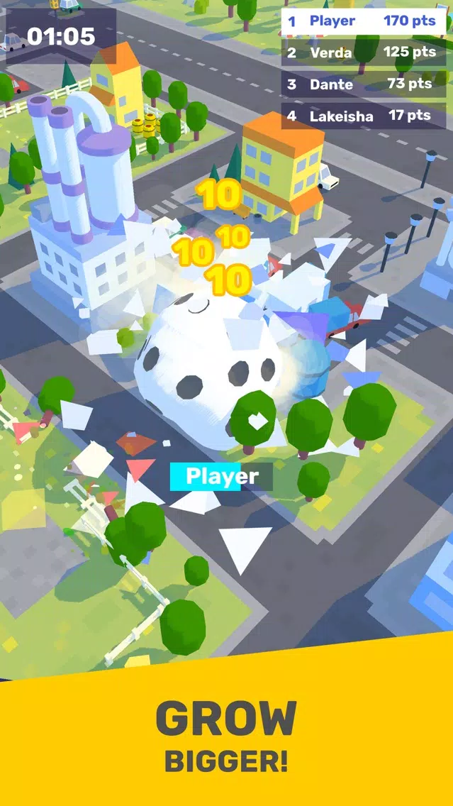 ภาพหน้าจอของ Smash.io!