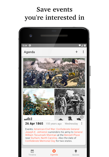 Historical Calendar Screenshots