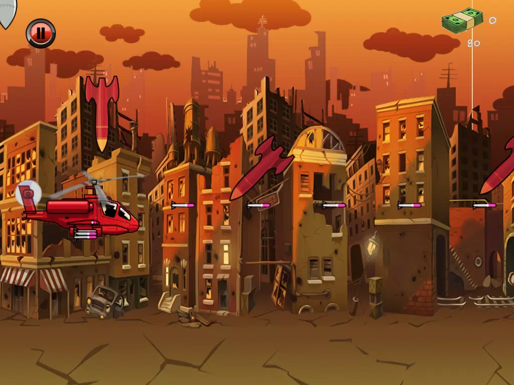 Tangkapan layar Helicopter Clash Warfare iPad 