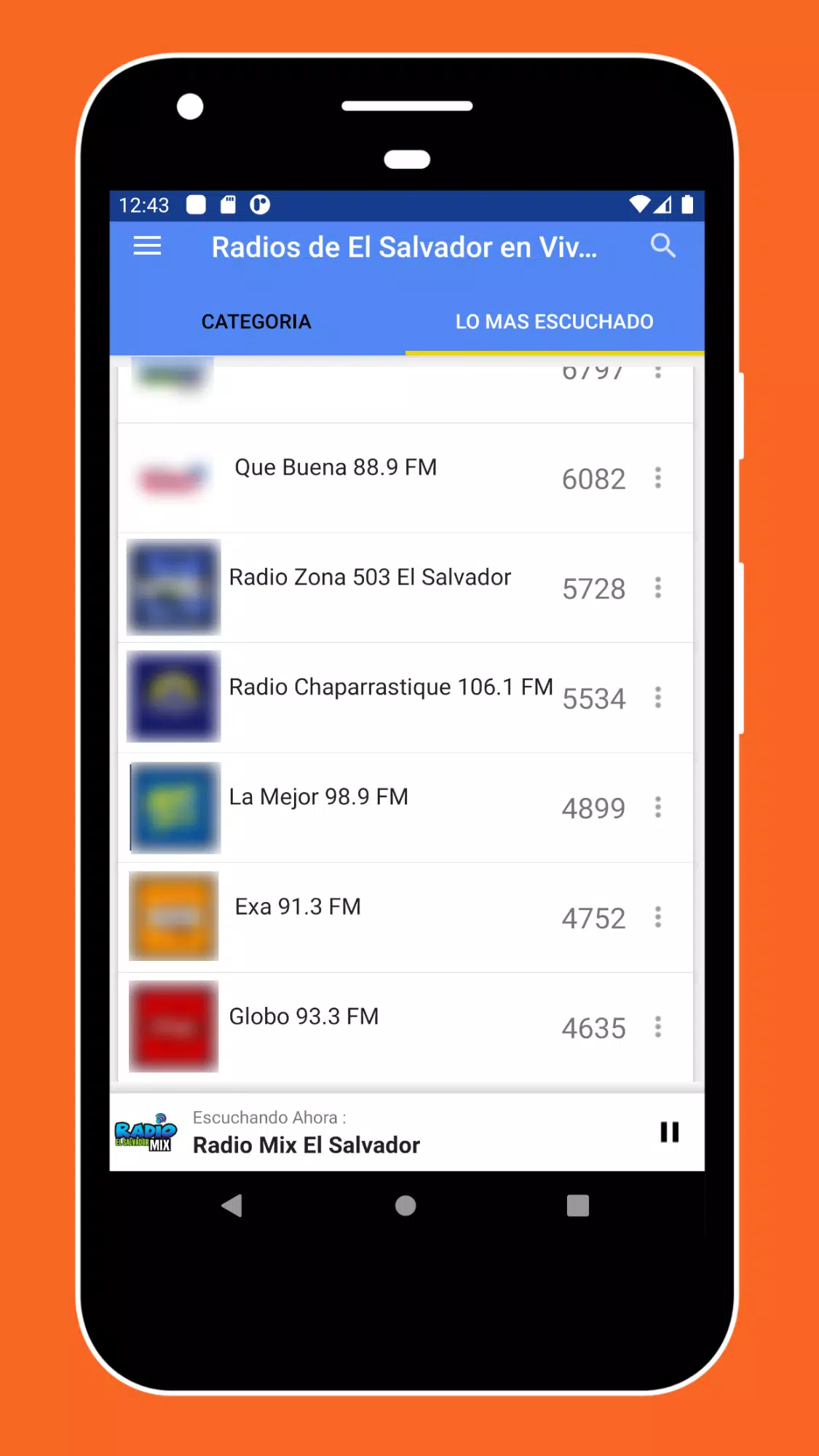 Radio El Salvador + Radio FM Screenshots