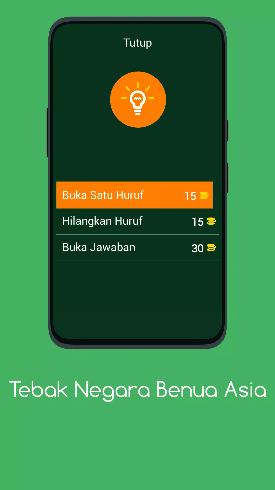 Zrzuty ekranu Tebak Negara Benua Asia