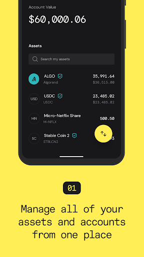 Pera Algo Wallet Screenshots