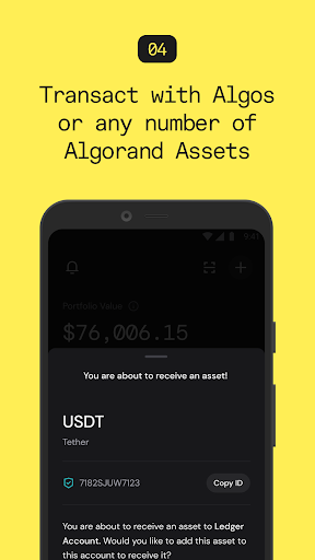 Pera Algo Wallet Screenshots