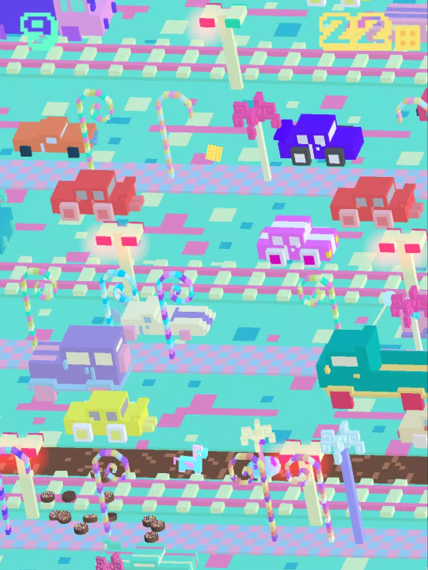 Candy Road - 3D Arcade Frogger iPad Screenshots