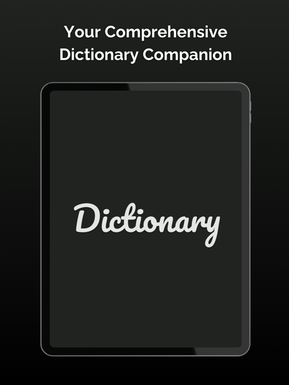 Dictionary - Simple English iPad Screenshots