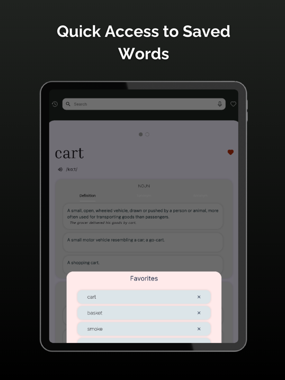 Dictionary - Simple English iPad Screenshots