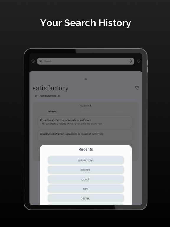 Dictionary - Simple English iPad Screenshots