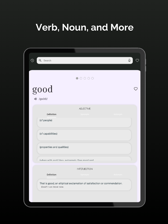 Dictionary - Simple English iPad Screenshots
