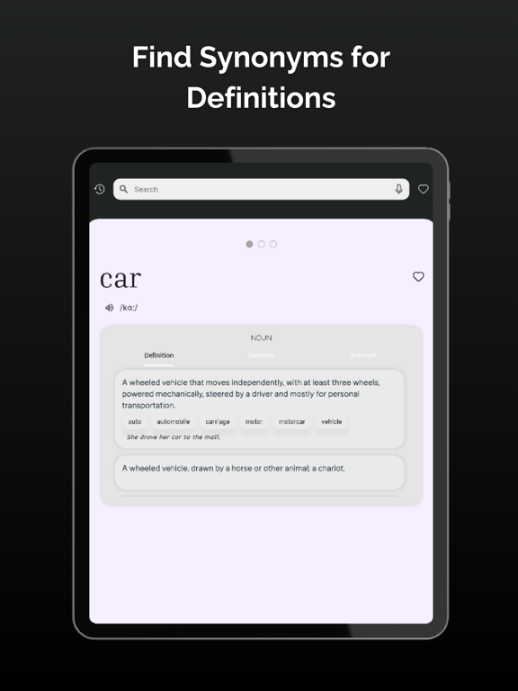 Dictionary - Simple English iPad Screenshots