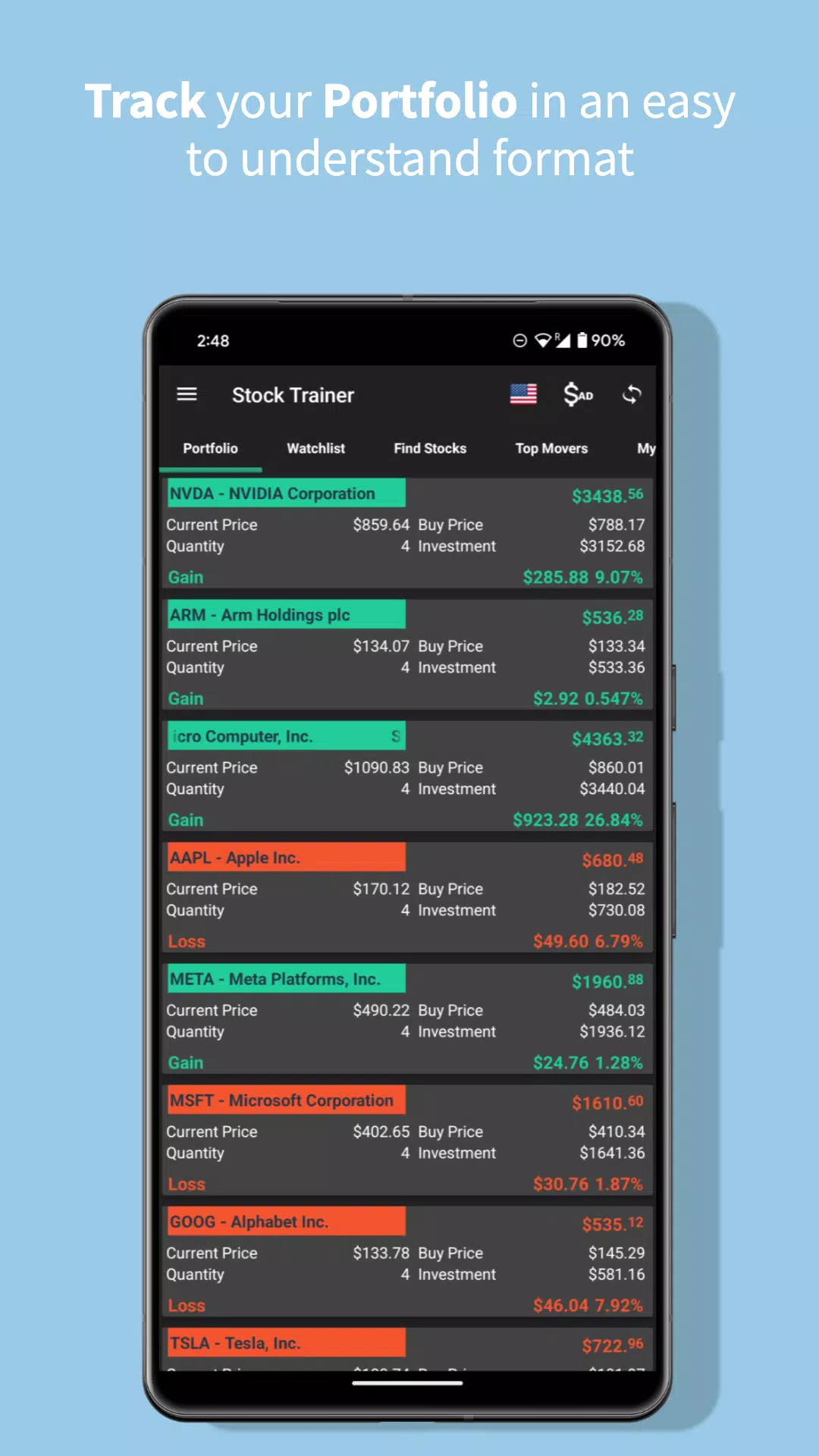 Stock Trainer Screenshots