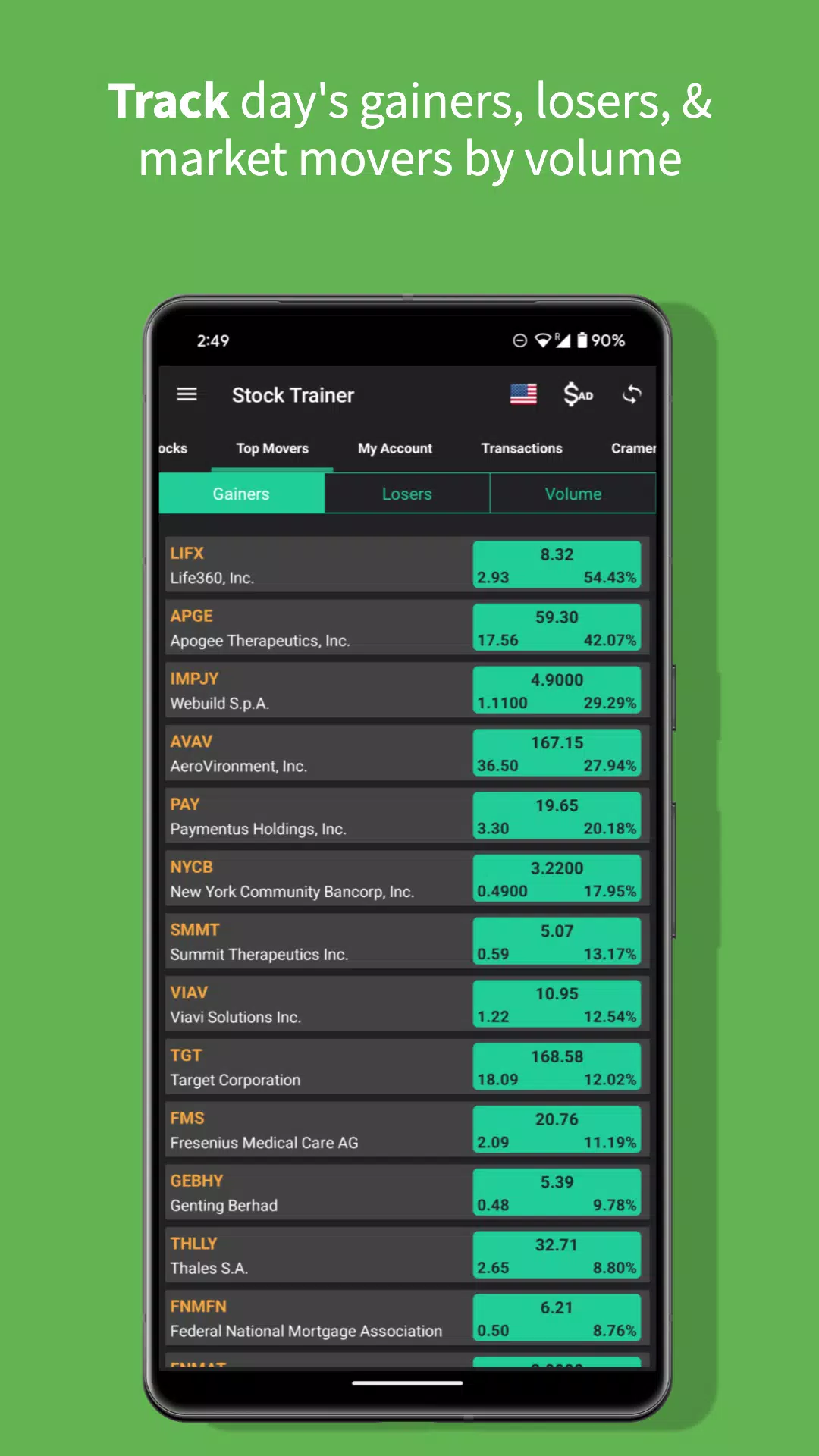 Stock Trainer Screenshots