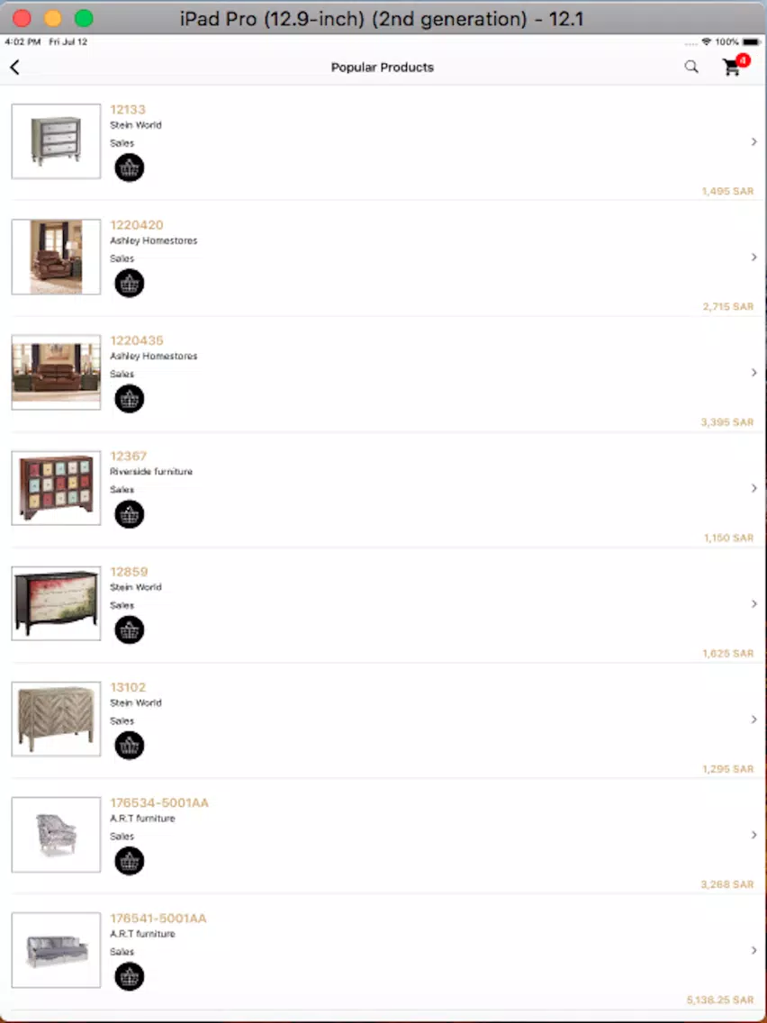 Al Rugaib Furniture - مفروشات iPad Screenshots