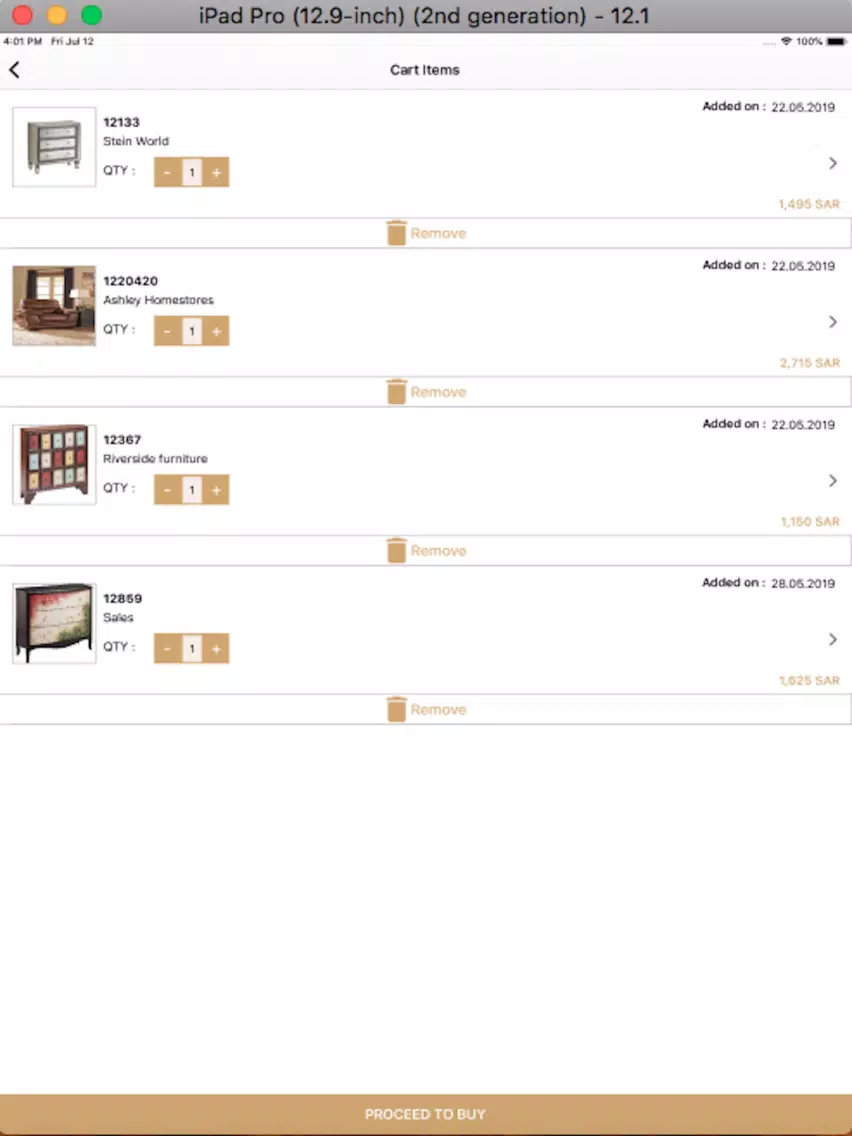 Al Rugaib Furniture - مفروشات iPad Screenshots