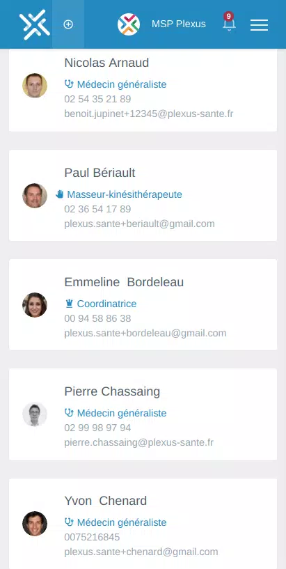 Plexus santé Screenshots
