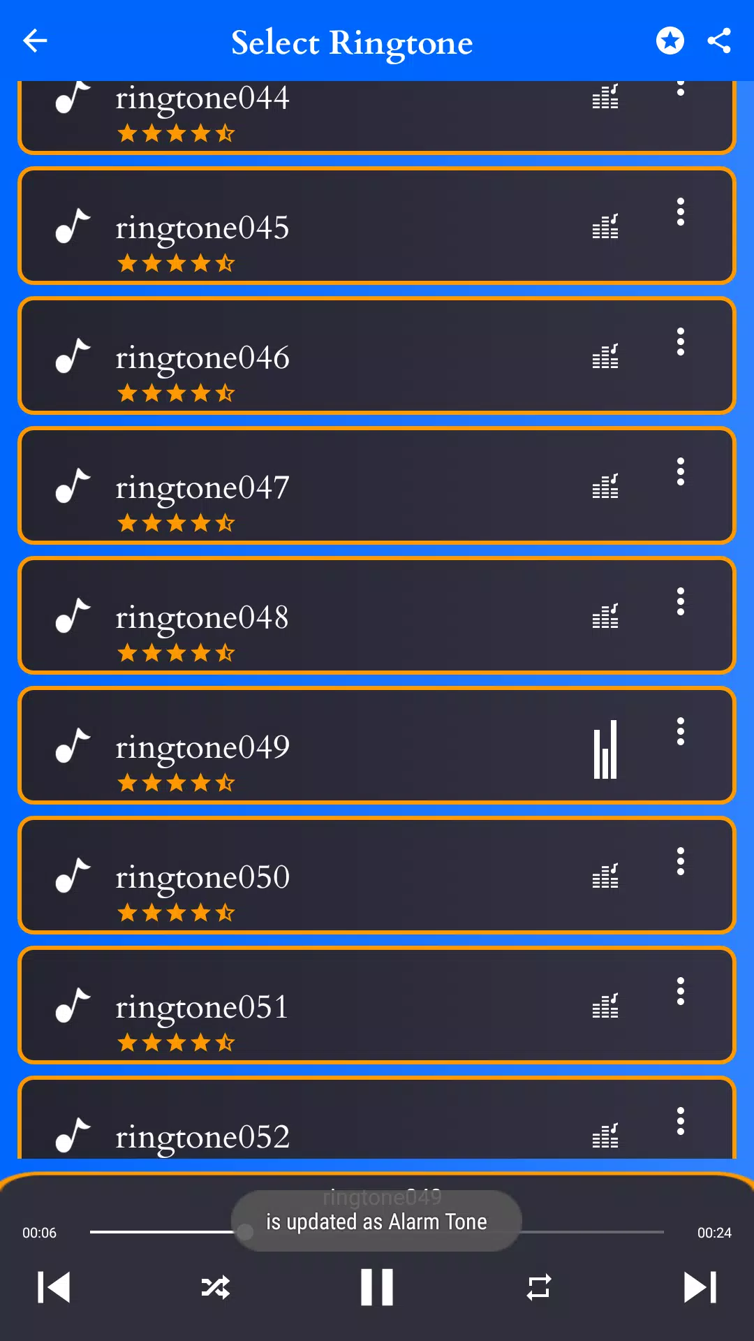 International song ringtone Screenshots