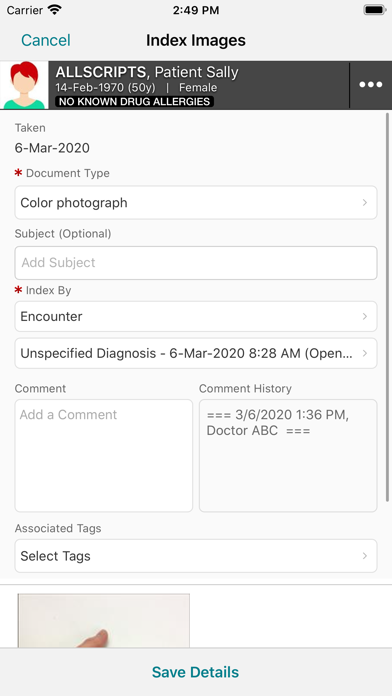 Veradigm EHR Clinical Images Screenshots
