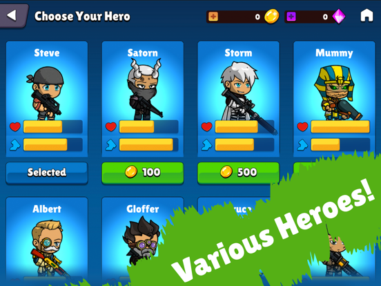 Shooting Heroes iPad  Ekran Görüntüleri