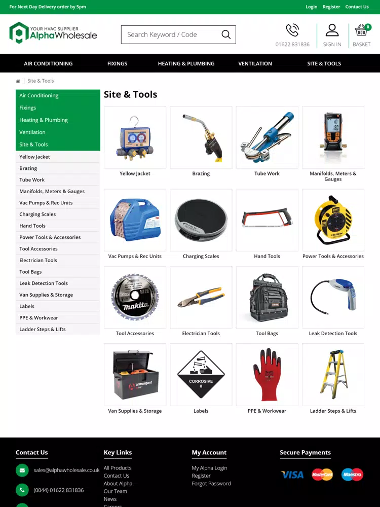 Alpha Wholesale iPad Screenshots